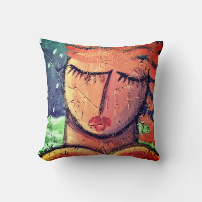 Abstract Portrait of a Woman Cushion (Front)