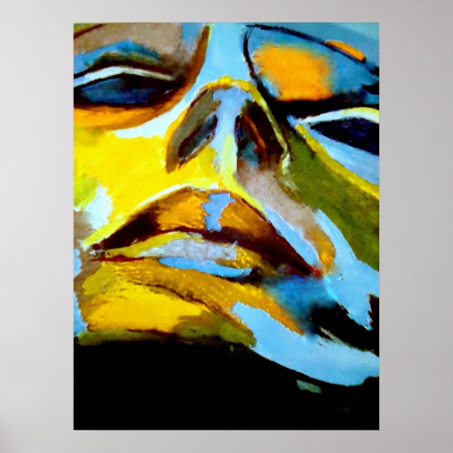 Abstract Portrait of a woman Painting - Art Prints (Front)