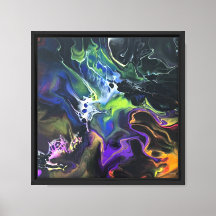 Abstract Pour Art Canvas Home Decor 