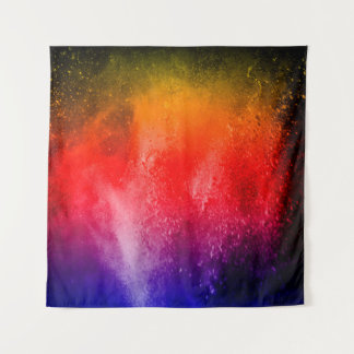 Abstract powder splatted background, Freeze motion Tapestry