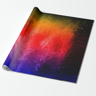 Abstract powder splatted background, Freeze motion Wrapping Paper