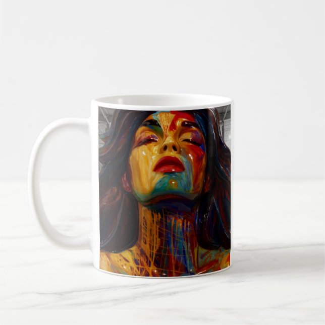 Abstract Power Portrait Coffee Mug (Left)