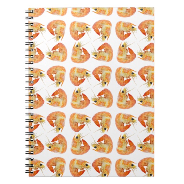 Abstract prawn pattern notebook (Front)