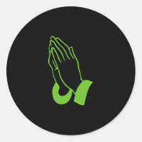 Abstract Praying Hands Illustration