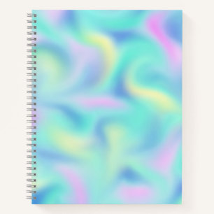 Abstract Pretty Pastel Swirls Pattern Notebook