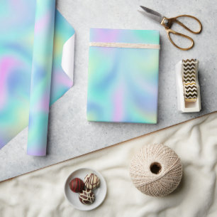 Abstract Pretty Pastel Swirls Pattern Wrapping Paper