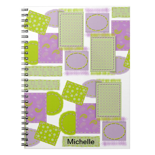 Abstract Print Spiral Notebook (Front)