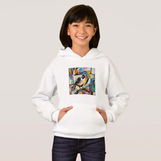 abstract printed sweat bird (Front Full)