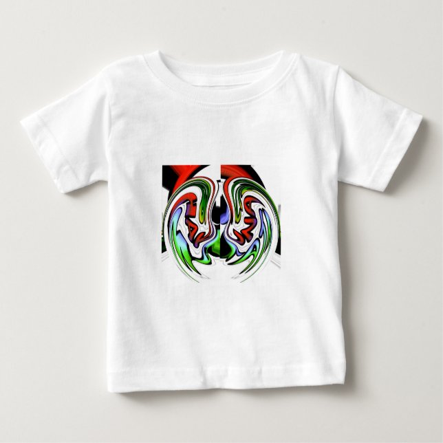 Abstract Profile Art Print Baby T-Shirt (Front)