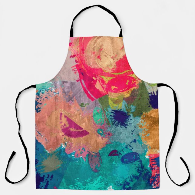 abstract psychedelic fractal background from blurr apron (Front)
