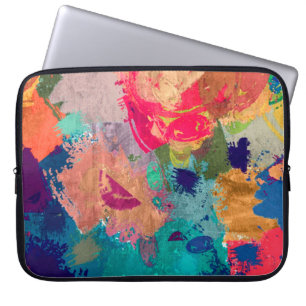 abstract psychedelic fractal background from blurr laptop sleeve
