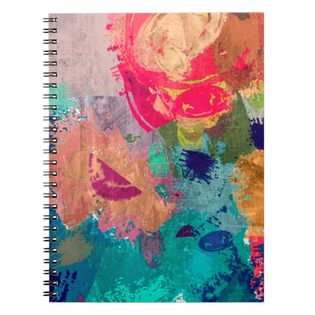 abstract psychedelic fractal background from blurr notebook (Front)
