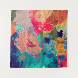 abstract psychedelic fractal background from blurr tapestry
