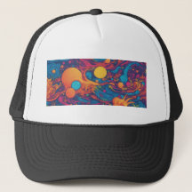 Abstract Psychedelic Outer Space Sci-Fi