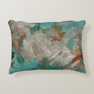 Abstract Psychedelic Strokes Texture. Decorative Cushion