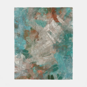 Abstract Psychedelic Strokes Texture. Fleece Blanket