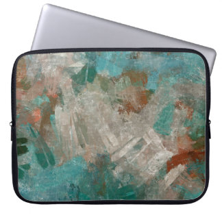 Abstract Psychedelic Strokes Texture. Laptop Sleeve