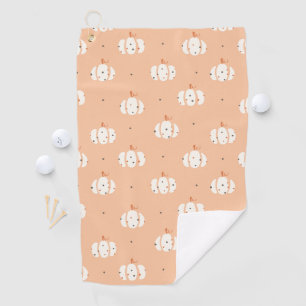 Abstract Pumpkin Pattern Golf Towel