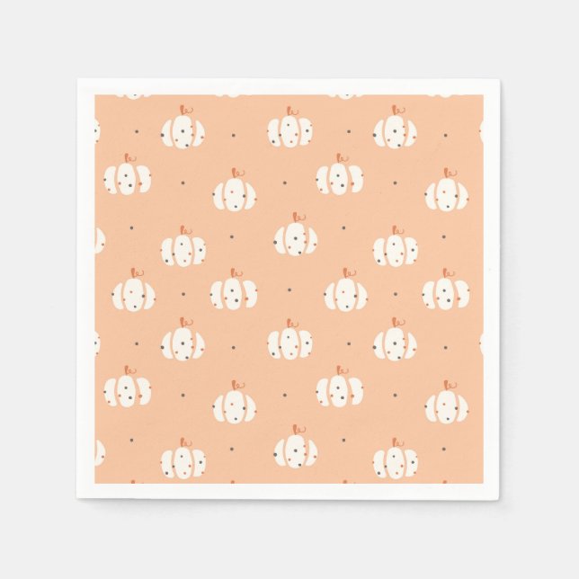 Abstract Pumpkin Pattern Napkins (Front)