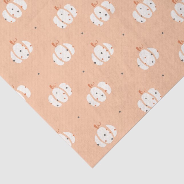 Abstract Pumpkin Pattern Tissue Paper (Detail)