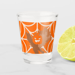 Abstract Pumpkin Shot Glass