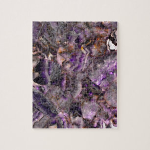 Abstract purple amethyst quartz marble granite  jigsaw puzzle