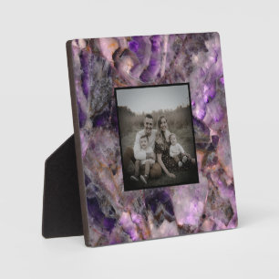 Abstract purple Amethyst Quartz, purple granite Plaque