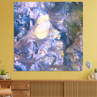 Abstract Purple Aura Power Canvas Print