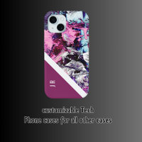 abstract purple + berry tone chic cool marble