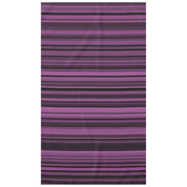 Abstract Purple Black Stripes Tablecloth (Front)