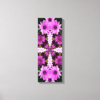 Abstract Purple Daisy Flowers Pattern