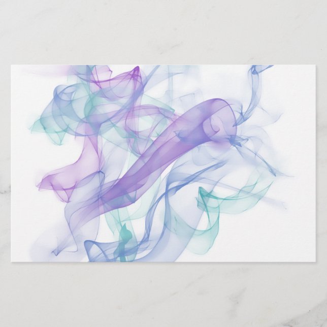 Abstract Purple Haze Stationery (Front)
