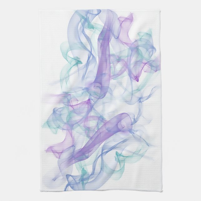 Abstract Purple Haze Tea Towel (Vertical)