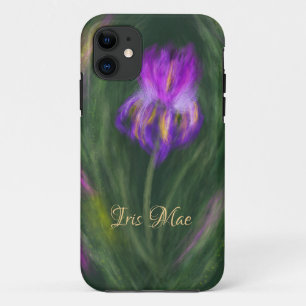 Abstract Purple Iris Floral Case-Mate iPhone Case