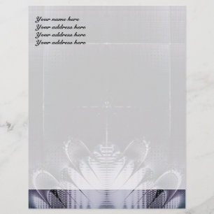 Abstract Purple Letterhead Design
