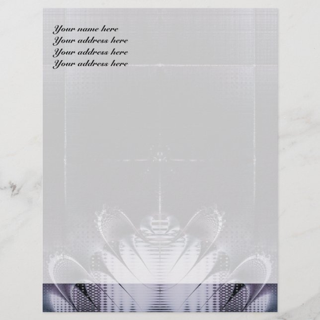 Abstract Purple Letterhead Design (Front)