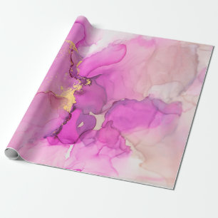 Abstract purple, lilac, pink, gold background, wal wrapping paper
