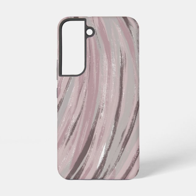 Abstract Purple Line Art Samsung Galaxy S22 Case (Back)