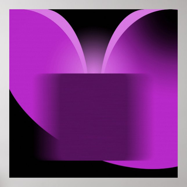 Abstract Purple Luxury with Black AP0004 Poster (Front)