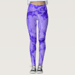 Abstract Purple Marble Design Pattern Leggings<br><div class="desc">Abstract purple marble design pattern. ⭐99% of my designs in my store are done in layers. This makes it easy for you to resize and move the graphics and text around so that it will fit each product perfectly. You can also "TRANSFER DESIGN" on other Zazzle products and adjust the...</div>