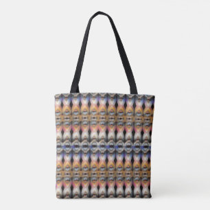 Abstract Purple & Orange Tote Bag