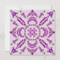 Abstract Purple Orchid Flower Design Pattern Art