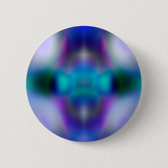 Abstract purple pattern 6 cm round badge (Front)