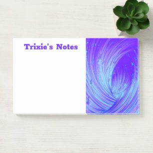 Abstract purple pink Enchanted Garden Post-it Notes