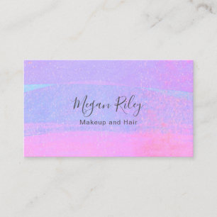 Abstract Purple Pink Ombre Watercolor Wash Business Card