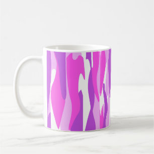 Abstract Purple - Pink Tones Inspired Organic Flow Coffee Mug
