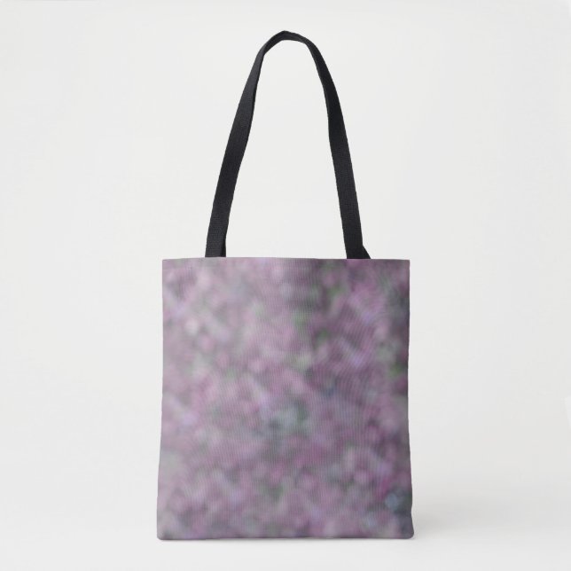 Abstract Purple Pink Unique Cool Chic Tote Bag (Front)