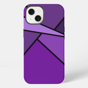 Abstract Purple Polygons Battery Case