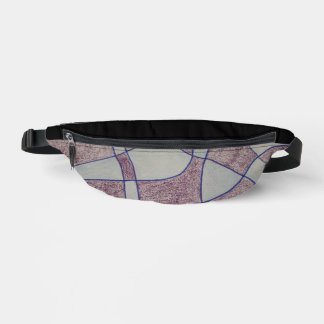 Abstract Purple Print Cut Sew Bag