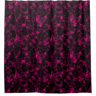 Abstract purple shower curtain